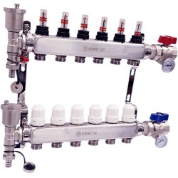 Collettore acciaio INOX Nordic Tec 6 circuiti 2