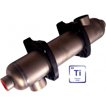 scambiatore di calore in titanio per piscina 45 kW Nordic Tec B155-Ti IT6