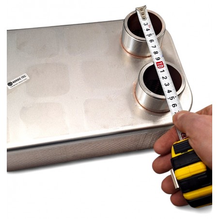 misurazione degli attacchi del scambiatore di calore Ba-95-40 Nordic Tec IT5