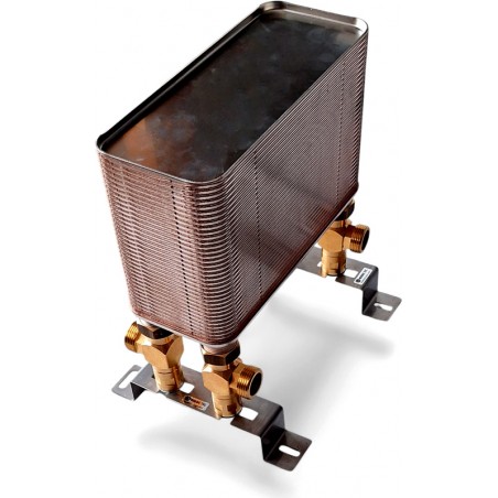 scambiatore di calore a piastre su supporto di montaggio Nordic Tec Ba-32-70 1"