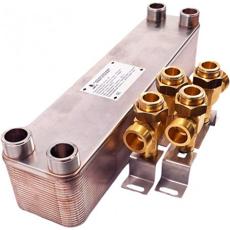 scambiatore olio acqua con staffe Nordic Tec Ba-60-40 a 40 piatre IT4