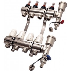 Collettore per impianto a pavimento NORDIC 4 circuiti 2