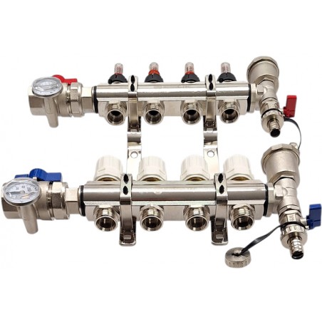 collettore impianto a pavimento 4 circuiti Nordic Tec IT3