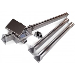 canalina per scolo acqua 3 canale per garage Nordic Tec FULL-INOX