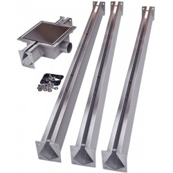 canalina per scolo acqua 3 canale per garage Nordic Tec FULL-INOX 2
