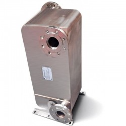 Scambiatore di calore 64 piastre, attacchi flangiati da 2,5" Nordic Tec Fa-210-64 2