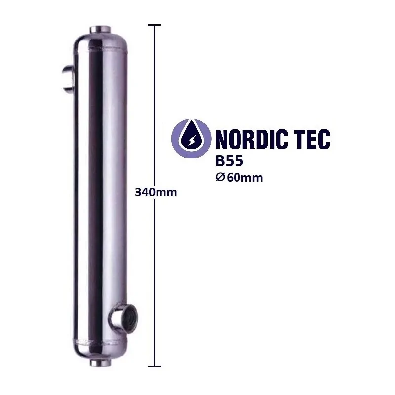 Scambiatore di calore per piscina in acciaio NORDIC TEC B55 16kW