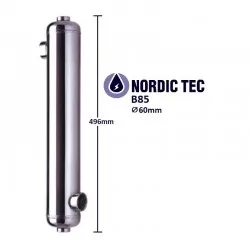 Scambiatore di calore per piscina in acciaio NORDIC TEC B85 25 kW