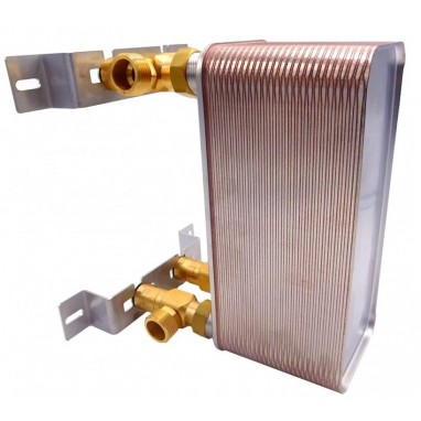 Scambiatore di calore per pompe di calore 24 kW parete Ba-32-90 1"