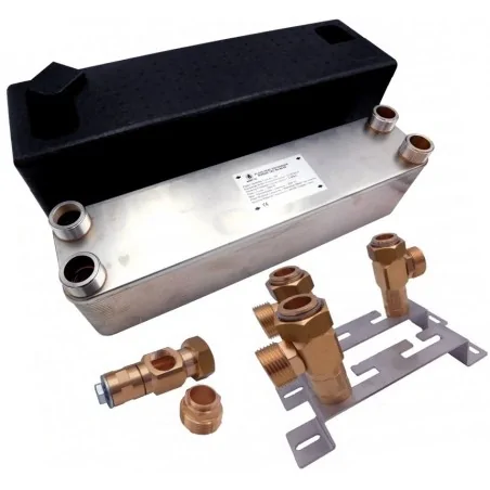 Scambiatore di calore a piastre NORDIC TEC Ba-60-100 1 1/2"  con fissaggio