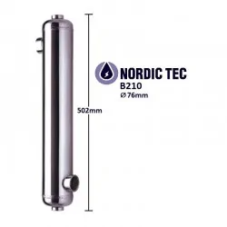 Scambiatore di calore per piscina in acciaio NORDIC TEC B210 61kW