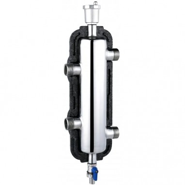 Separatore idraulico 4 x 1" - 50kW con isolamento