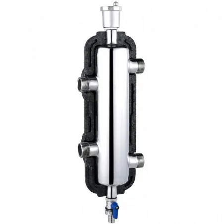 Separatore idraulico 4 x 1" - 50kW con isolamento
