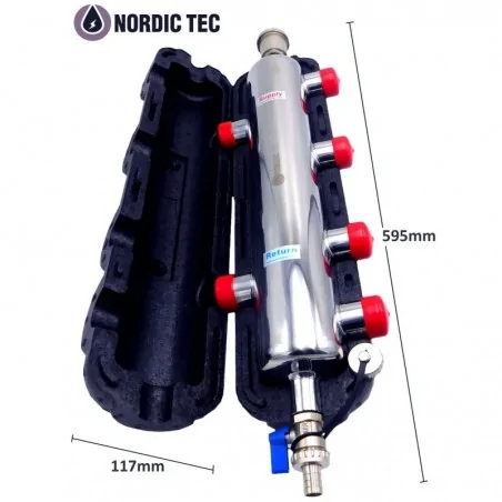 Separatore idraulico 6 uscite dimensioni