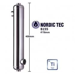 Scambiatore di calore in Titanio per piscina B155-Ti 45 kW