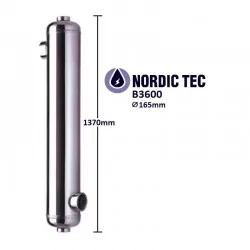 Scambiatore di calore per piscina in acciaio NORDIC TEC B3600 1060kW