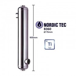 Scambiatore di calore in Titanio per piscina B360-Ti 110 kW