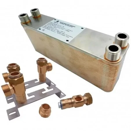 Scambiatore di calore a piastre Nordic Tec Ba-60-70 1 1/4" 765 kW parete