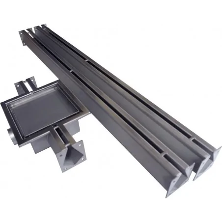Drenaggio – Scarico a pavimento per garage NORDIC TEC Set con 2 bracci