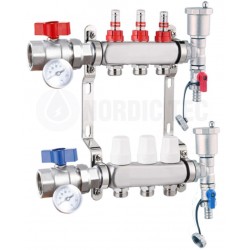 Collettore acciaio INOX Nordic Tec 3 circuiti