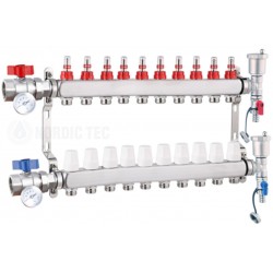 Collettore inossidabile Nordic Tec INOX 10 circuiti