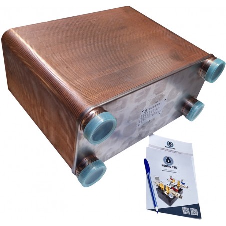 Scambiatore di calore a piastre saldobrasato - grande con 110 piastre Nordic Tec