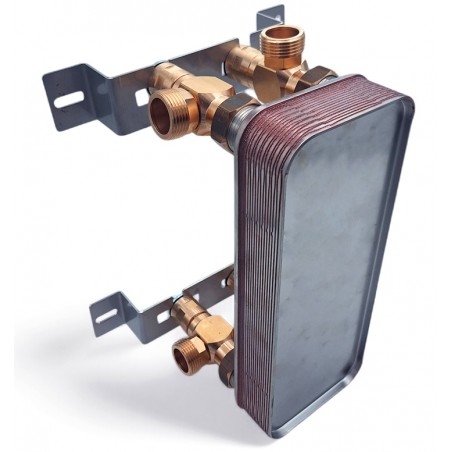 Scambiatore a piastre con kit di montaggio Ba-32-15 Nordic Tec