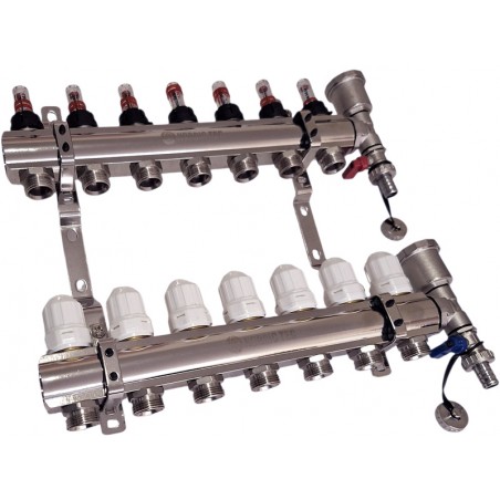 collettore di riscaldamento 7 circuiti Nordic Tec IT9