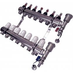 Collettore per impianto a pavimento NORDIC 7 circuiti 2