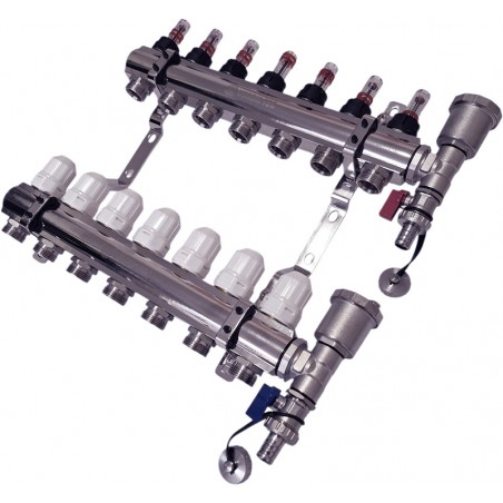 collettore impianto a pavimento 7 zone Nordic Tec IT9