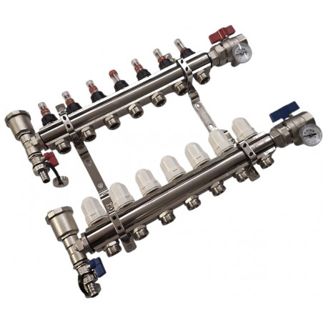 collettore riscaldamento completo Nordic Tec 7 circuiti