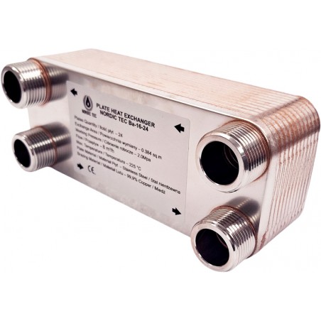 scambiatore a piastre caldaia Nordic Tec Ba-16-24