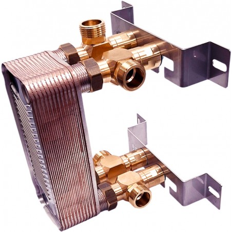 scambiatore sanitario caldaia con staffe Nordic Tec Ba-16-24 IT6