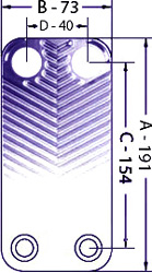 piastra scambiatore di calore ba-12