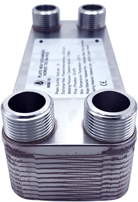 Scambiatore di calore a piastre da un pollice Nordic Tec Ba-16-22