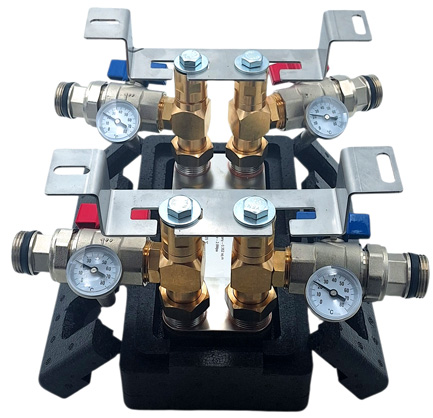 Scambiatore termocamino in kit completo con termometri Nordic Tec Ba-16-40 IT4