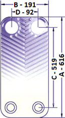 Piastra Scambiatori di calore Ba-95 2 pollici