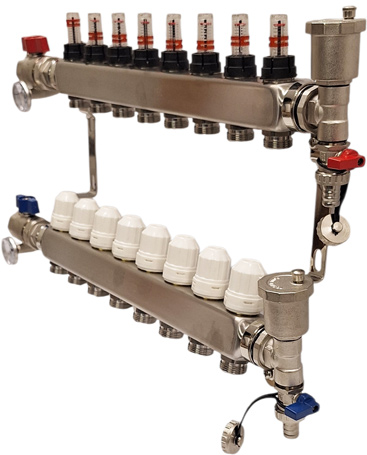 collettore riscaldamento 8 vie Acciaio inossidabile INOX Nordic TEC IT9