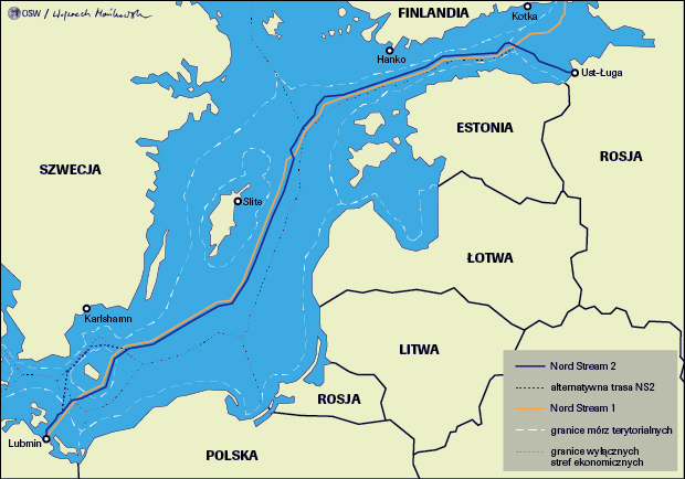 Nord Steam 2 Mappa