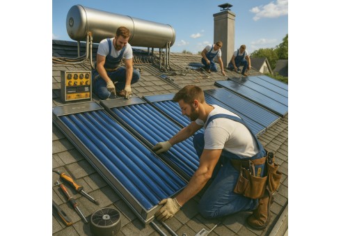 Installazione dei collettori solari