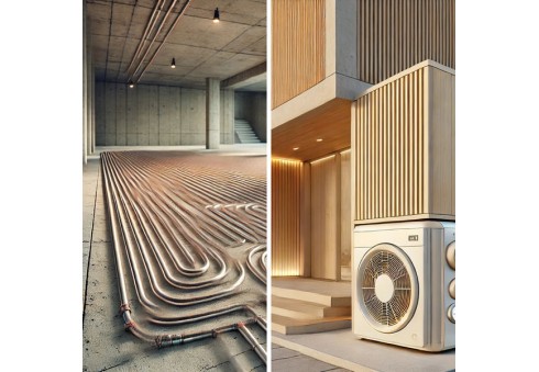 Pompa di calore per riscaldamento a pavimento